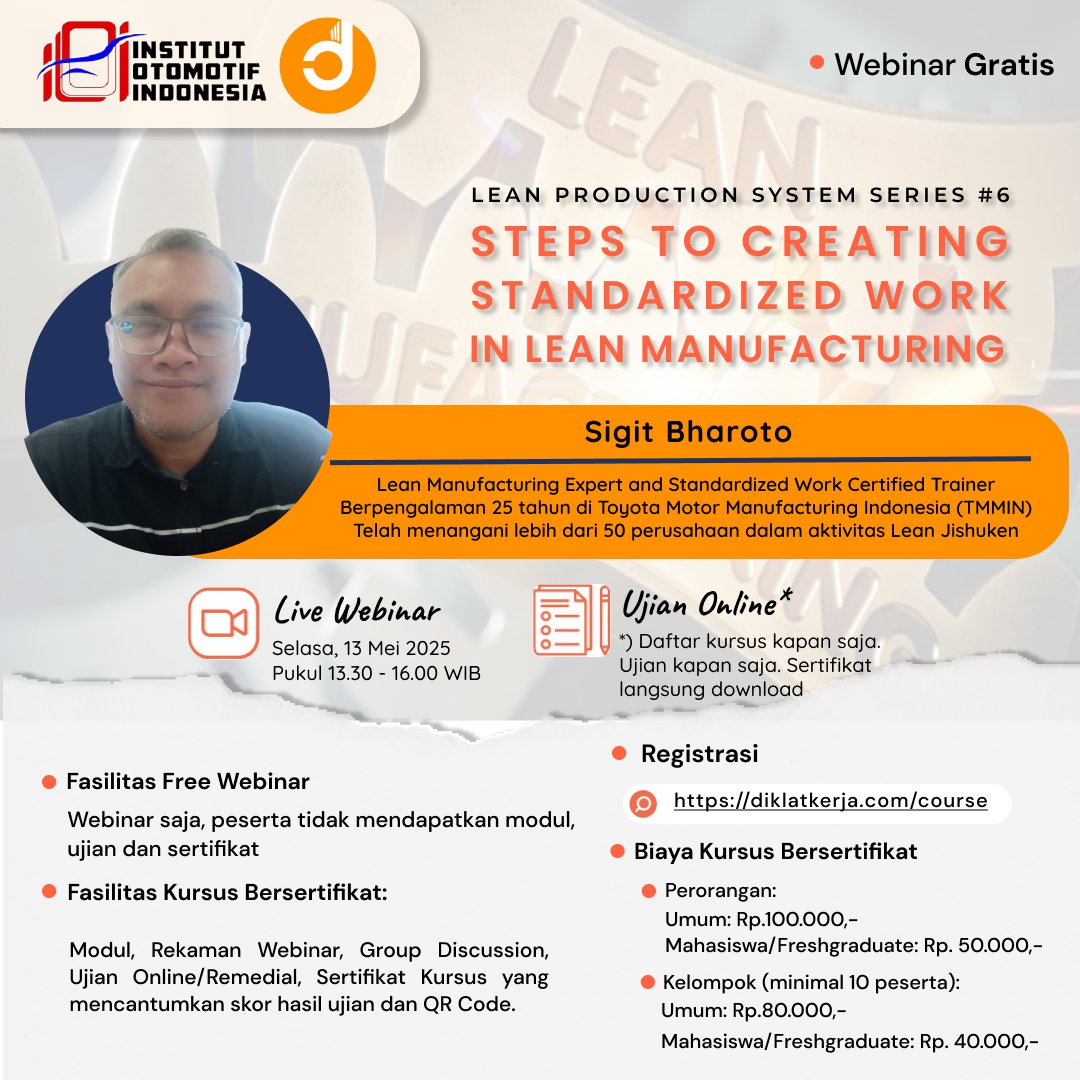 Steps to Creating Standardized Work in Lean Manufacturing