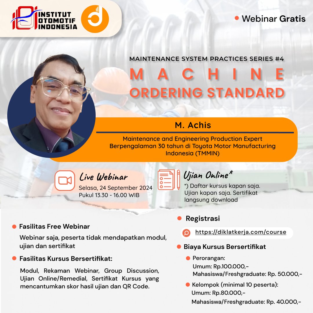 Machine Ordering Standard