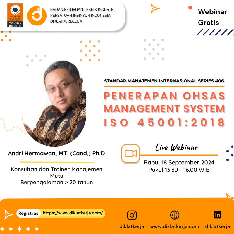 Penerapan OHSAS Management System ISO 45001:2018