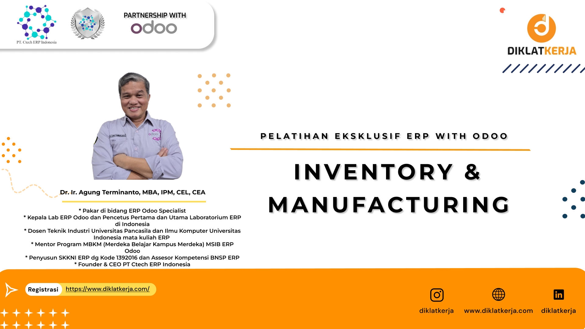 Pelatihan ERP with Odoo: Inventory & Manufacturing