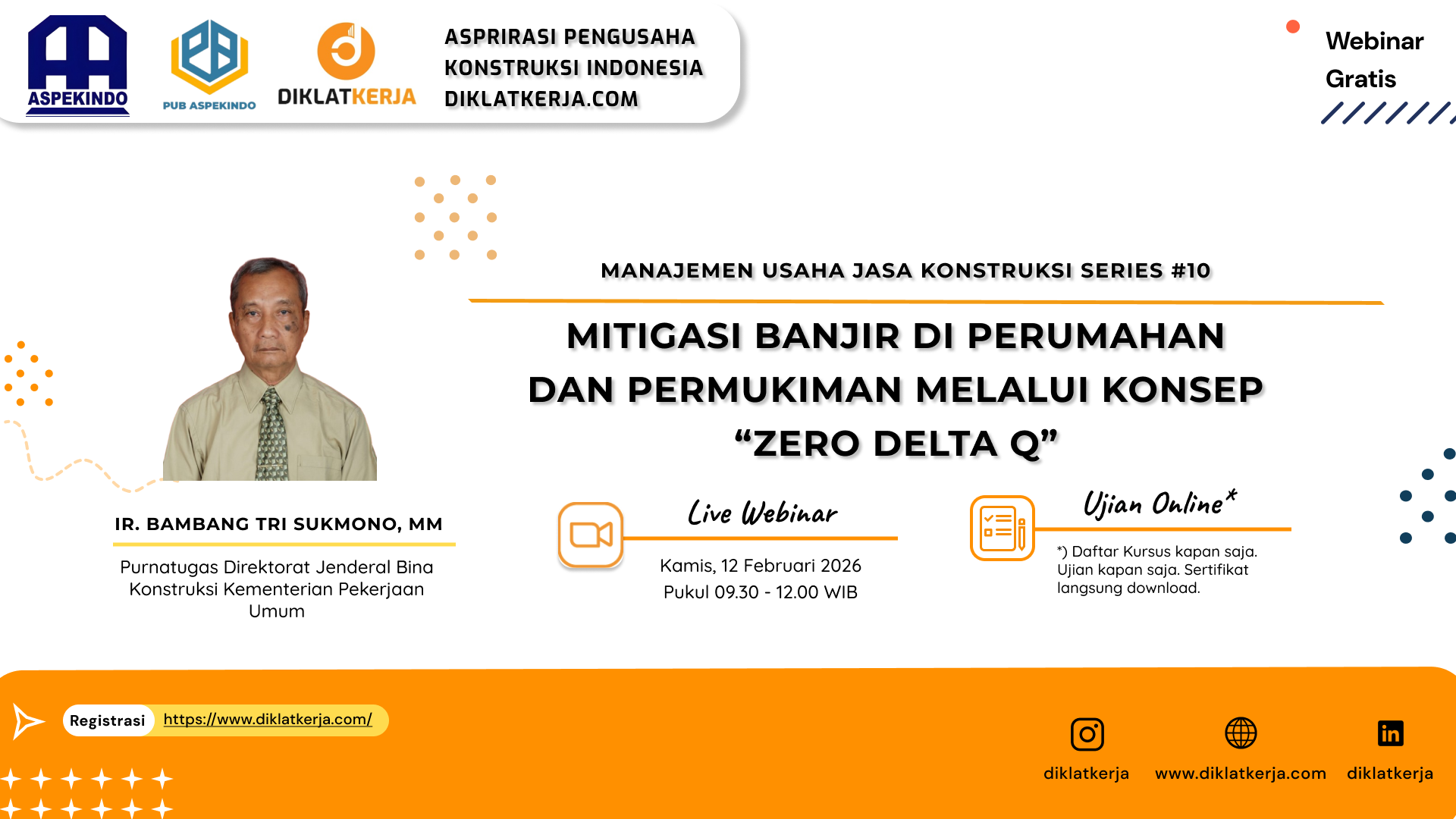 Mitigasi Banjir di Perumahan dan Permukiman Melalui Konsep “Zero Delta Q”