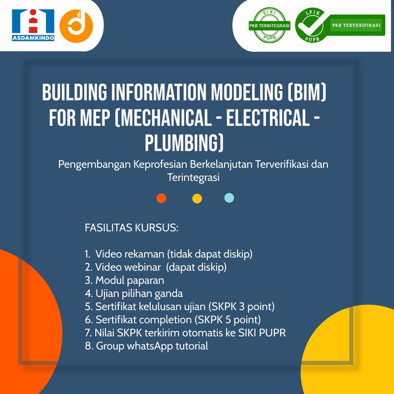 Building Information Modeling (BIM) for MEP (Mechanical - Electrical - Plumbing)