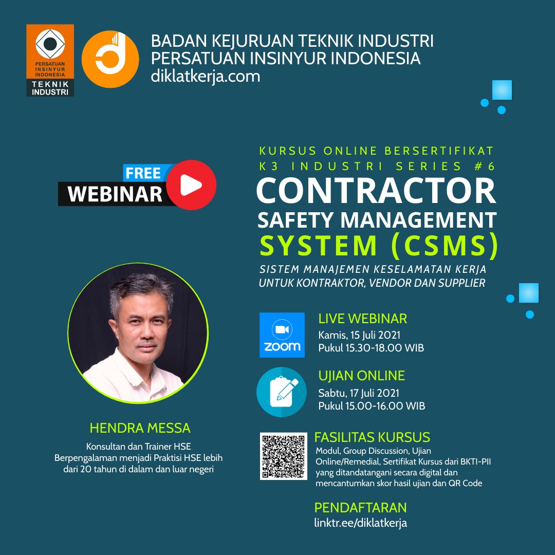 [Tanya Jawab] Contractor Safety Management System (CSMS)