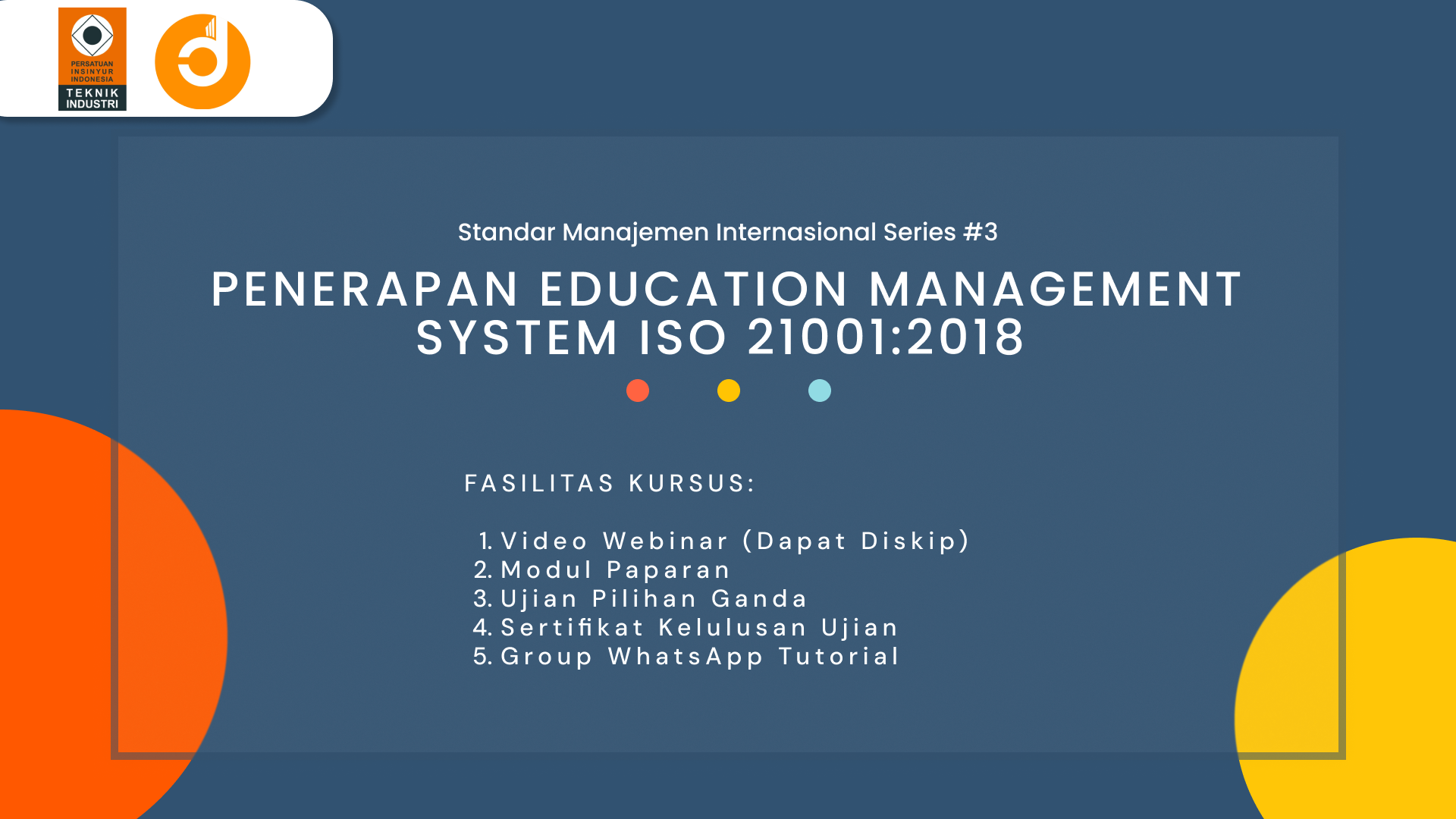 Penerapan Education Management System ISO 21001:2018