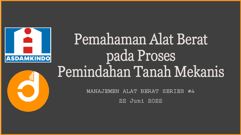 Pemahaman Material pada Proses Pemindahan Tanah Mekanis