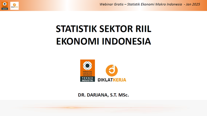 Statistik Sektor Riil Ekonomi Indonesia