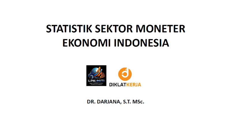 Statistik Sektor Moneter Ekonomi Indonesia (2026)