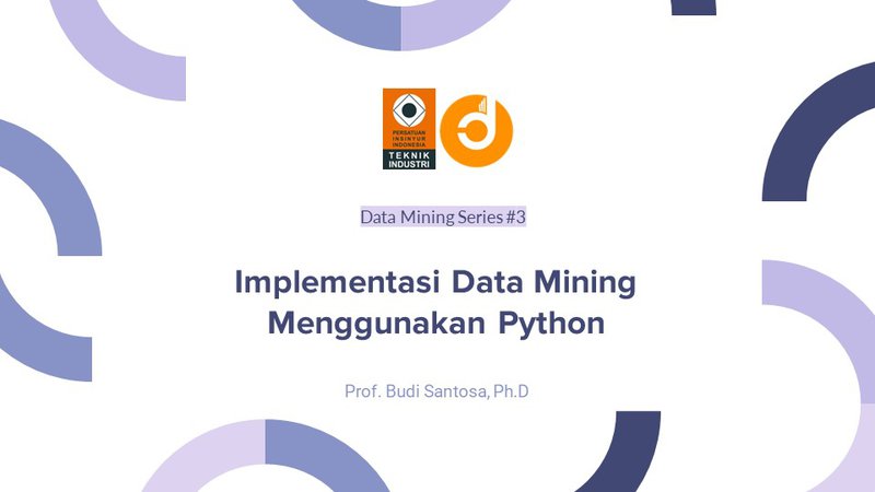 Implementasi Data Mining Menggunakan Python