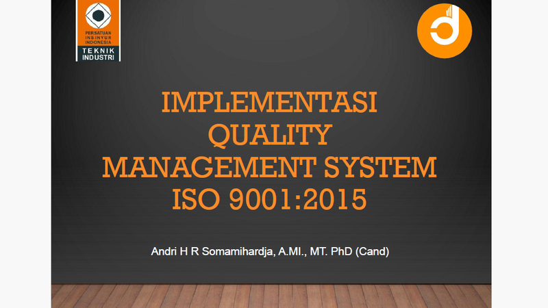 Penerapan Quality Management System ISO 9001:2015 Part2