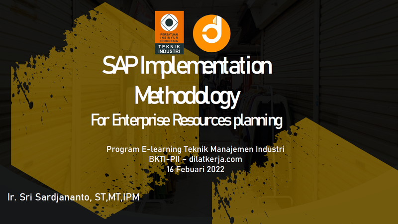Part 1. SAP Implementation Methodology for Enterprise Resource Planning
