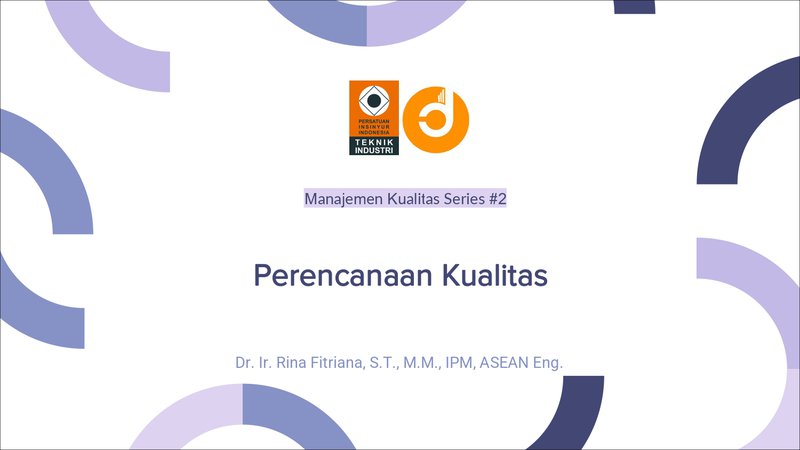 Part 2. Perencanaan Kualitas