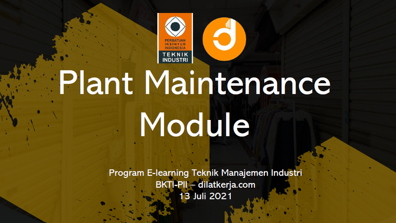 Part 2. Plant Maintenance Module