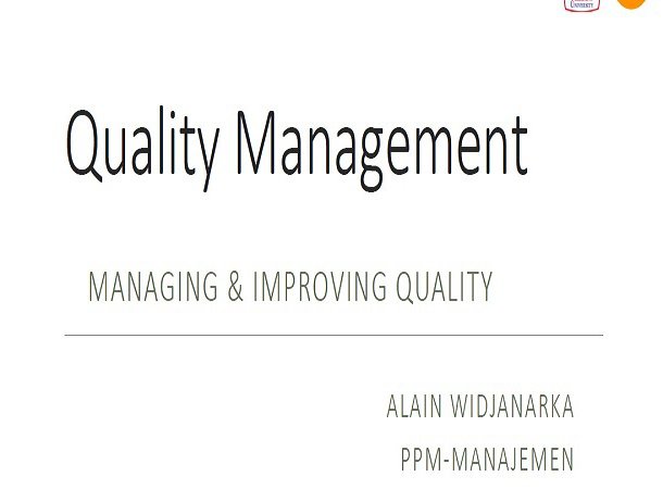 Managing and Improving Quality Management