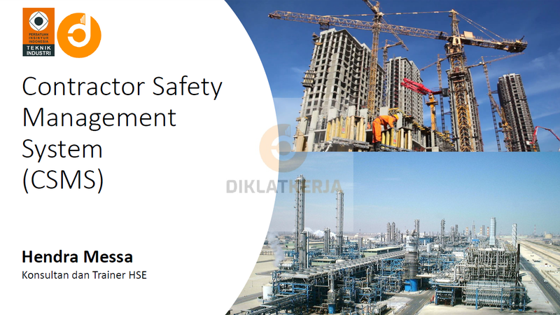 [Part1] Contractor Safety Management System (CSMS)