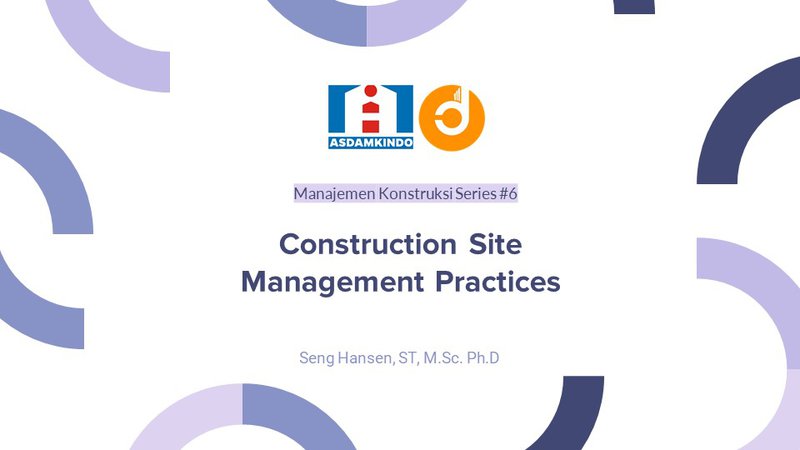 Construction Site Management Practices Part2