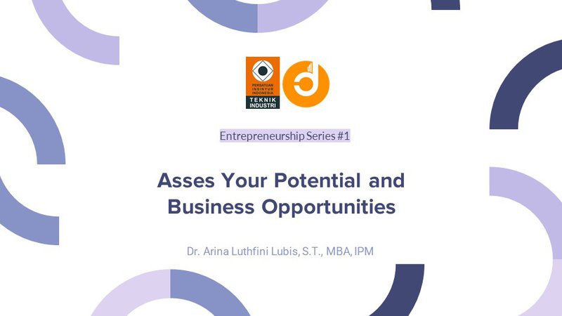 Asses Your Potential and Business Opportunities