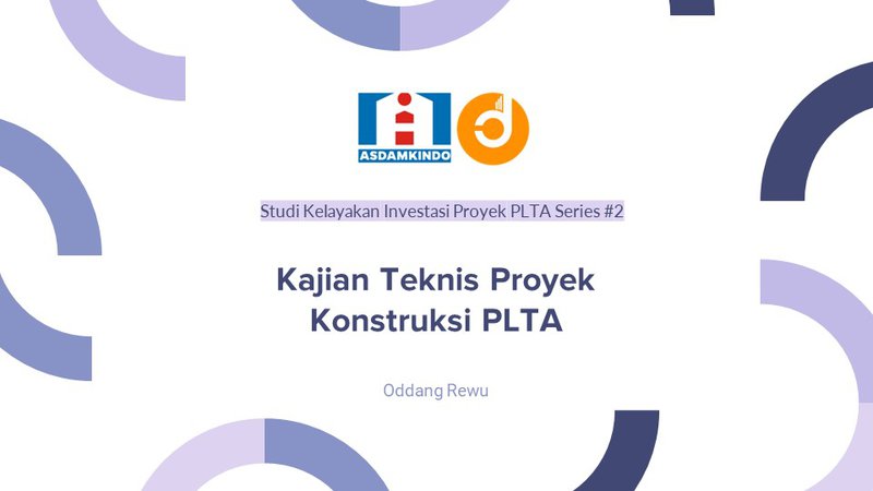 [Modul 2] Kajian Teknis Proyek Konstruksi PLTA