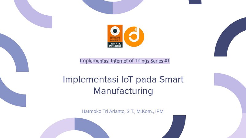 Part2. Implementasi IoT pada Smart Manufacturing