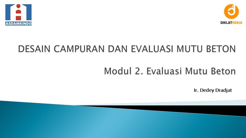Evaluasi Mutu Beton