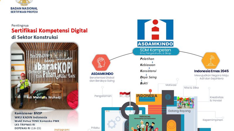 Pengembangan Sertifikasi Kompetensi Digital Konstruksi