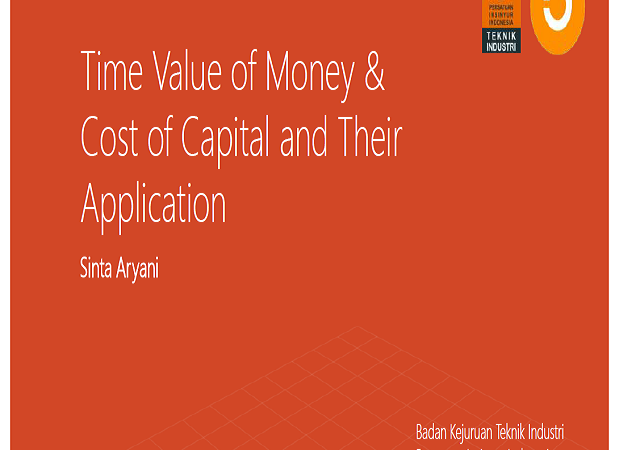 Time Value of Money and Cost of Capital