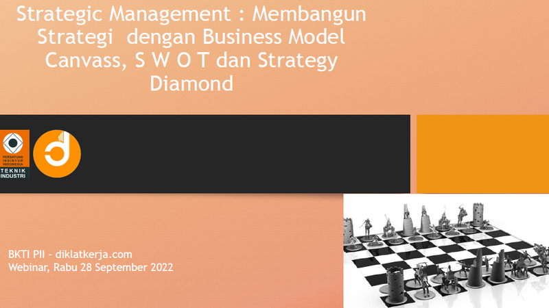 Strategic Management: Membangun Strategi dengan Business Model Canvas, SWOT, dan Diamond Strategy