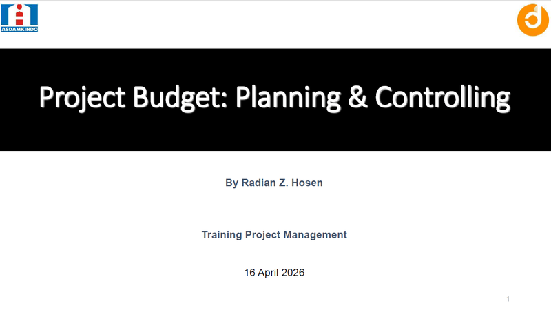 [Part 1] Project Budget for EPC Project: Planning and Controlling
